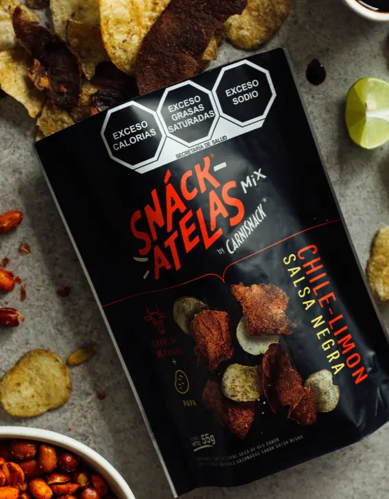 Snackatelas botana saludable